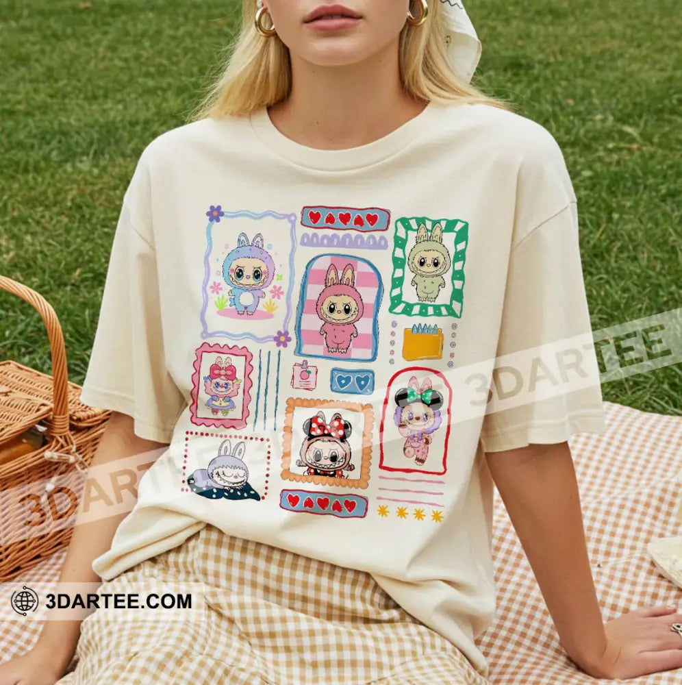 Kid And Adult T-Shirt - Labubu The Funny And Cute Monsters-Shirt Apparel