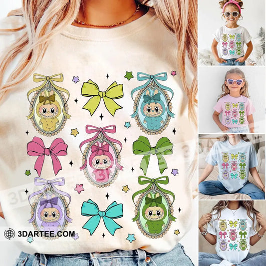 Kid And Adult T-Shirt - Labubu The Monsters T-Shirt The Cute Labubu Design Kid T-shirt / Black / XS Apparel