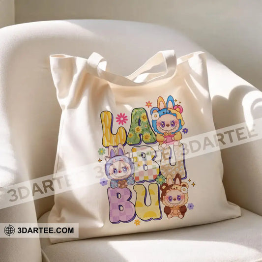 Labubu Summer Tote Bag The Funny And Cute Monsters Canvas Tote Bag S (13x11 in) Bag