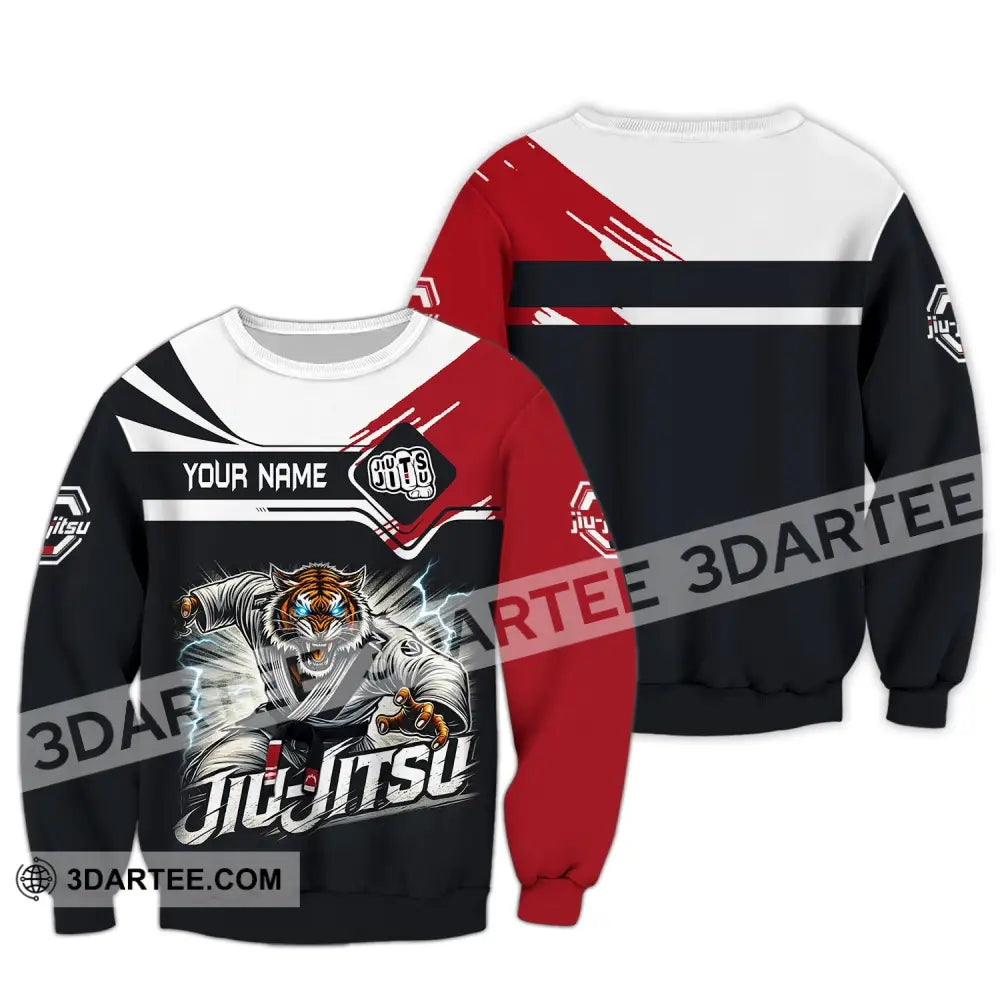 Man Shirt Custom Name Jiujutsu Lover Hoodie Polo Long Sleeve / S T-Shirt