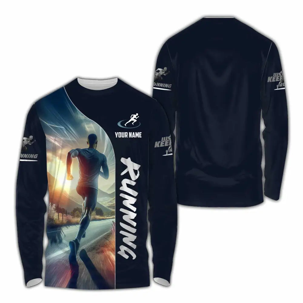 Men Shirt - Custom Running Lover Shirt Long Sleeve Shirt / S T-shirt