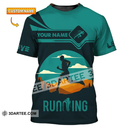 Men Shirt - Custom Running Lover Love Running Shirt T-shirt