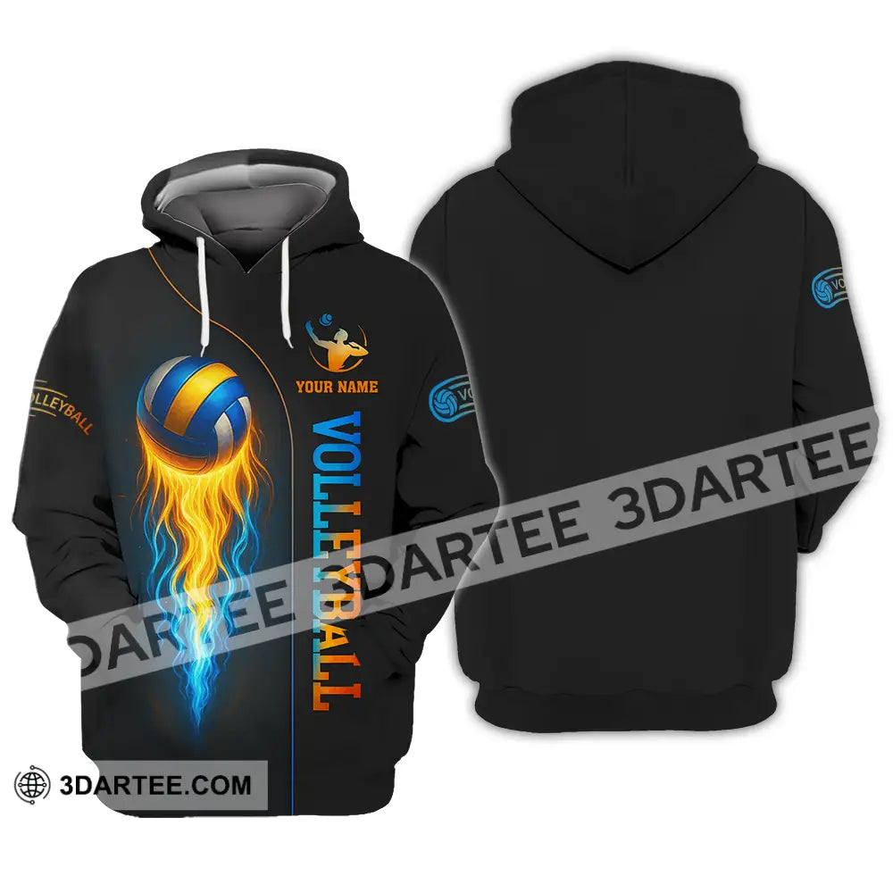 Unisex Shirt - Custom Fire Volleyball Shirt Hoodie / S T-shirt
