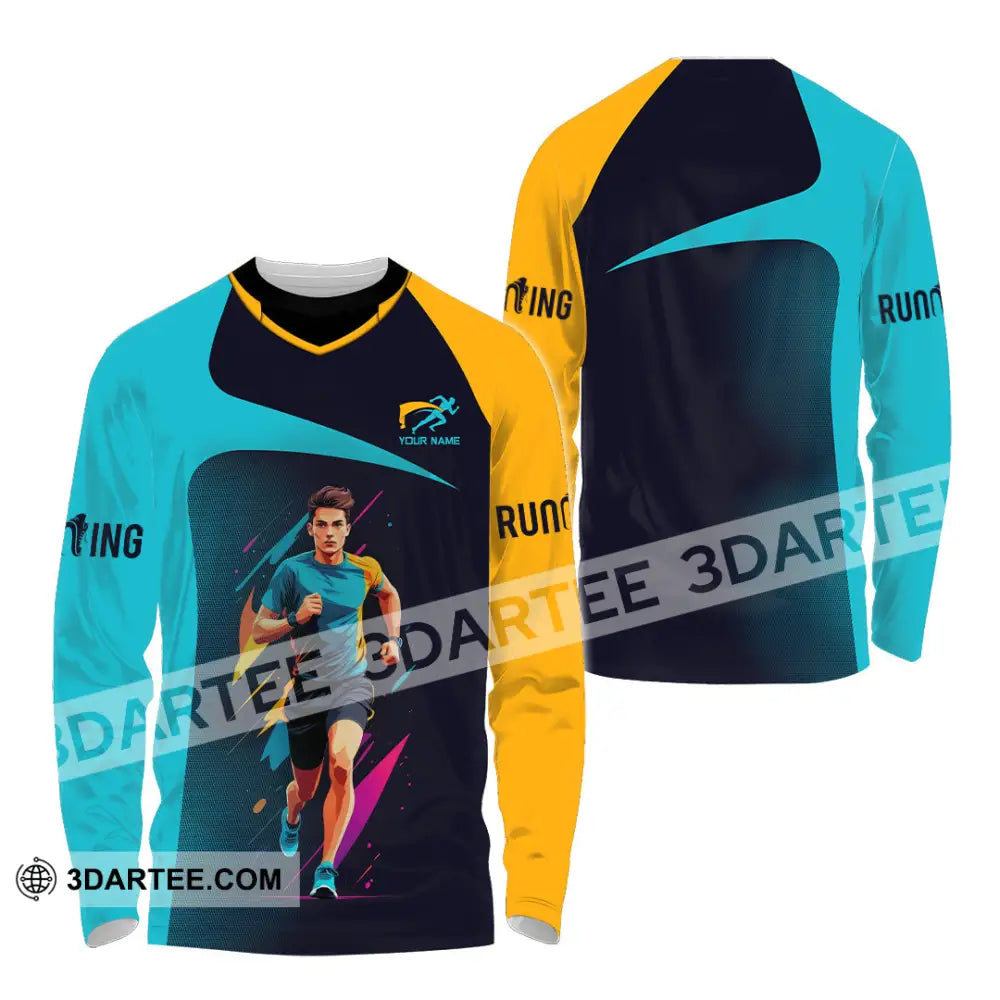 Unisex Shirt - Custom Marathon Running Lover Sport Shirt Long Sleeve Shirt / S T-shirt