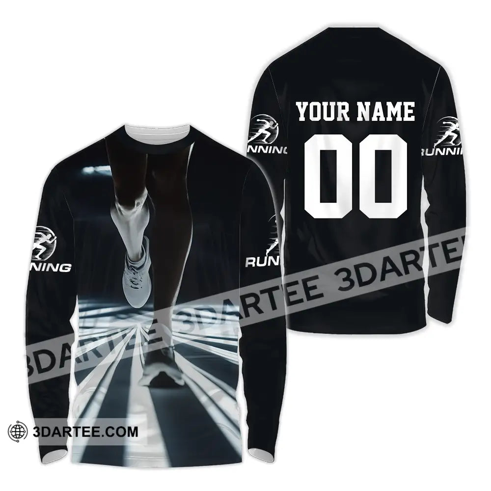 Unisex Shirt - Custom Marathon Running Lover Sport Shirt Long Sleeve Shirt / S T-shirt