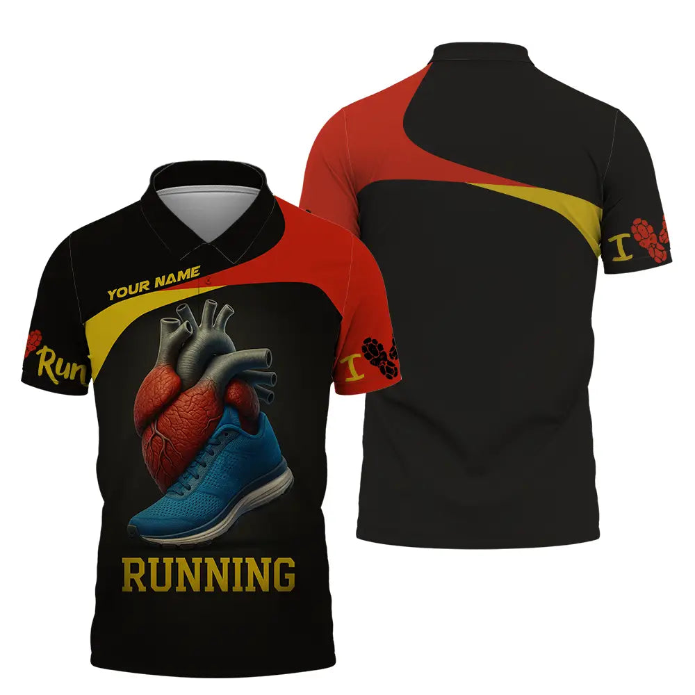 Unisex Shirt - Custom Running Lover Runner Shirt Polo Shirt / S T-shirt