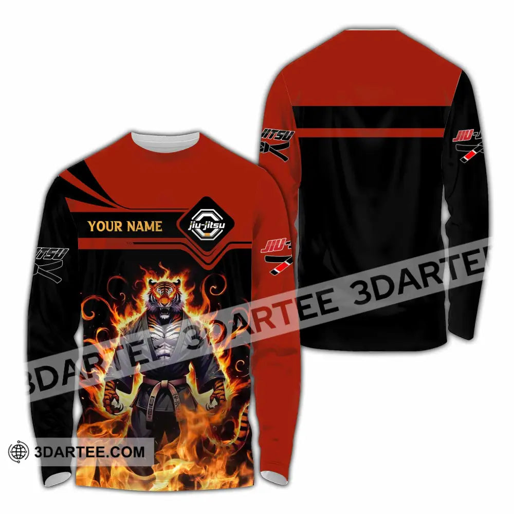 Unisex Shirt - Custom Text Shirt Jiu Jitsu Shirt Long Sleeve Shirt / S T-shirt