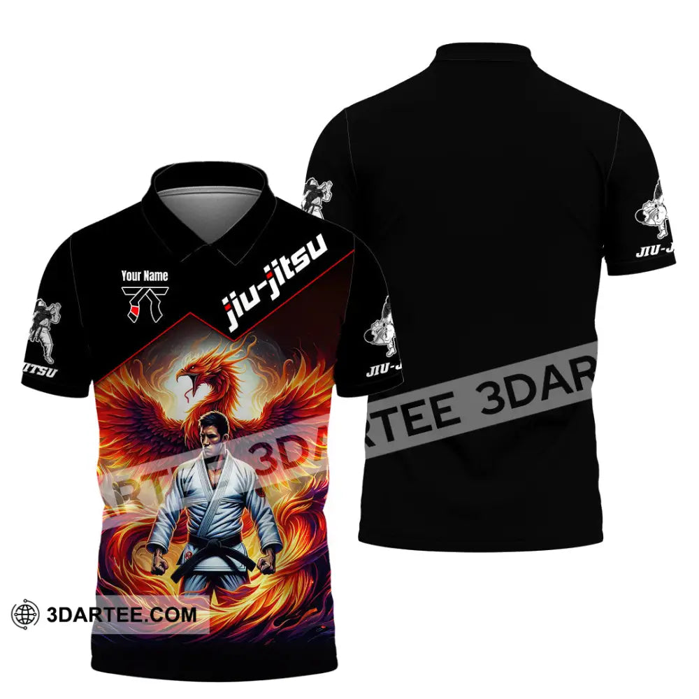 Unisex Shirt - Custom Text Shirt Jiu Jitsu Shirt Polo Shirt / S T-shirt