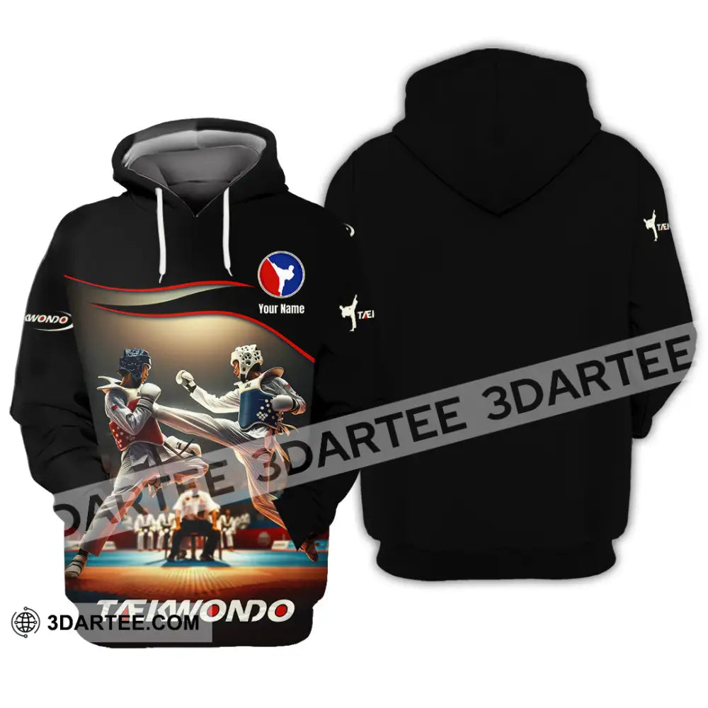 Unisex Shirt - Custom Text Shirt Taekwondo Shirt Hoodie / S T-shirt