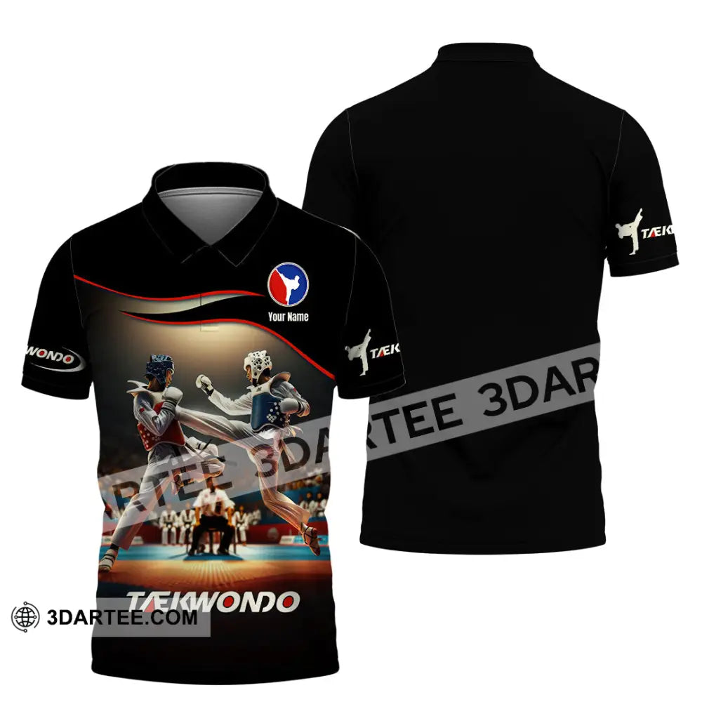 Unisex Shirt - Custom Text Shirt Taekwondo Shirt Polo Shirt / S T-shirt