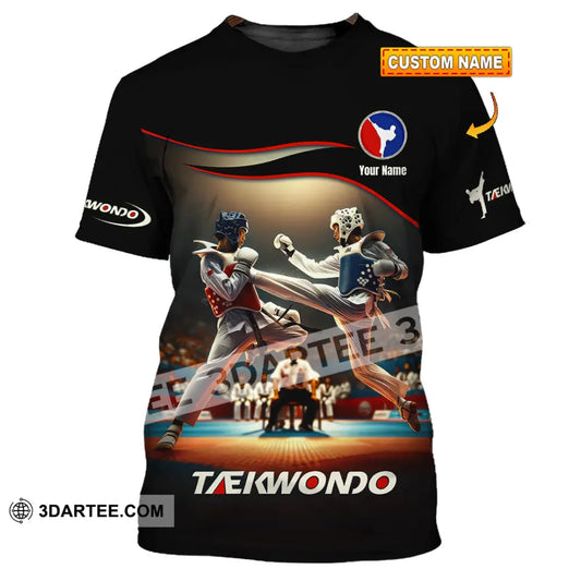 Unisex Shirt - Custom Text Shirt Taekwondo Shirt T-shirt