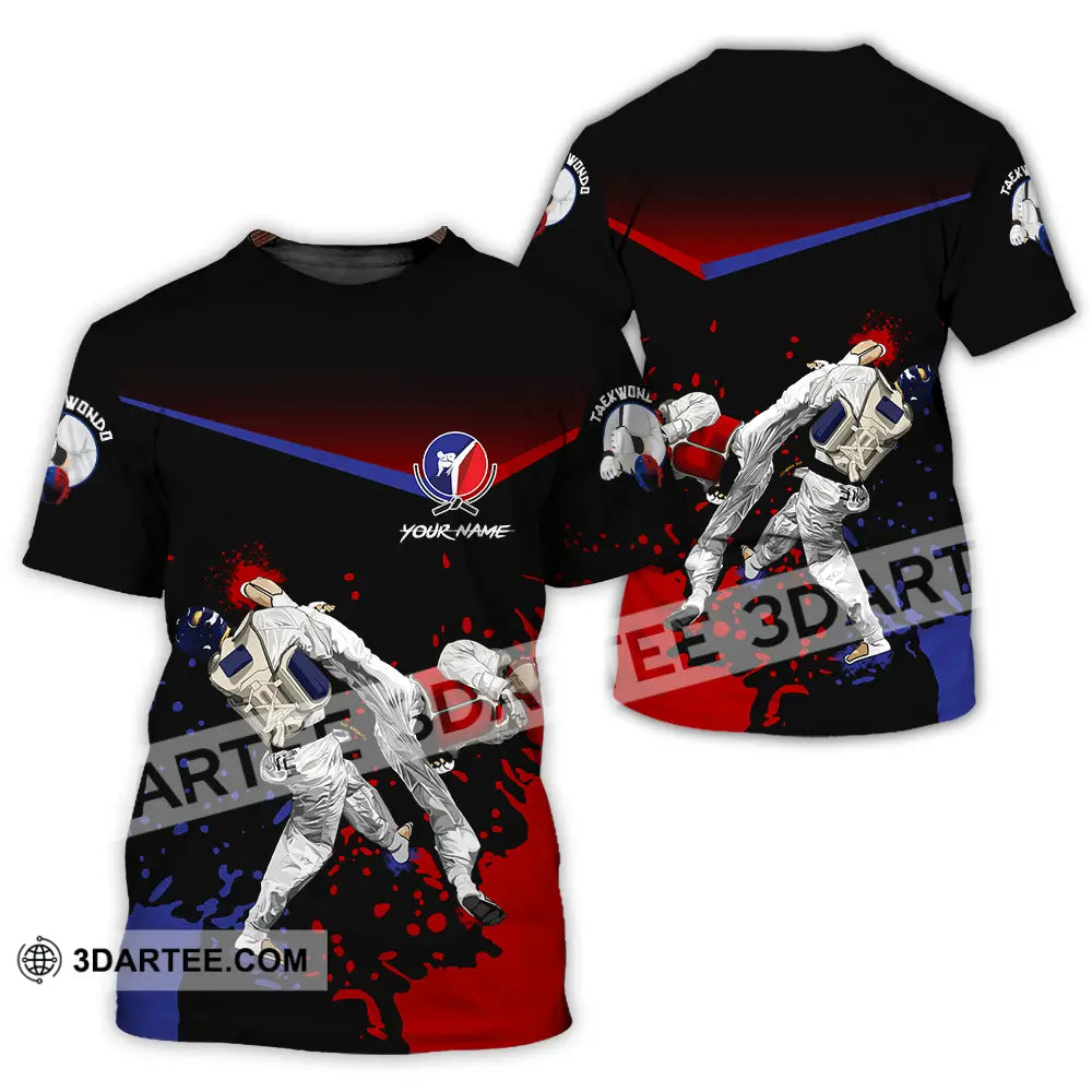 Unisex Shirt - Custom Text Shirt Taekwondo Shirt T-Shirt / S T-shirt