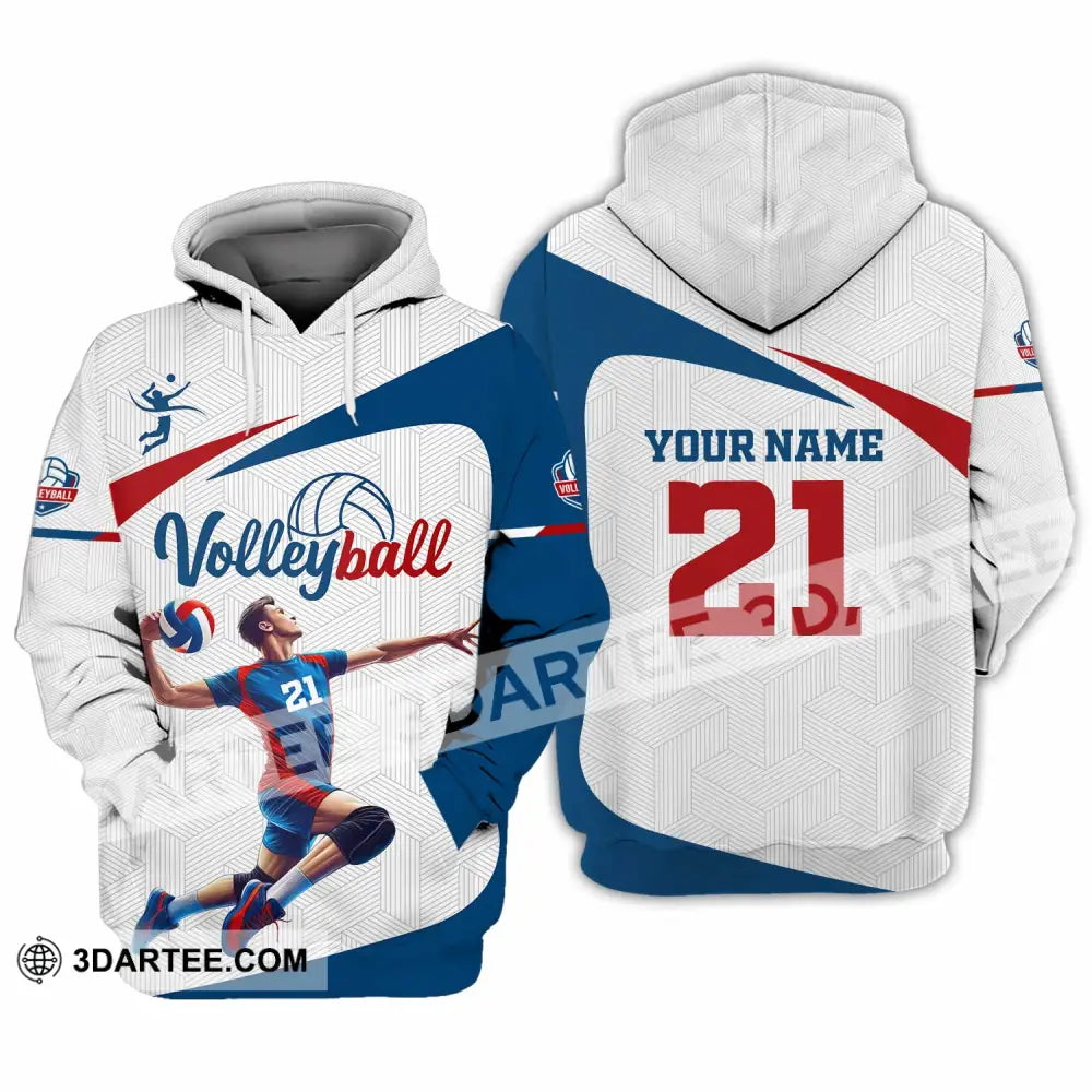 Unisex Shirt - Custom Text Shirt Volleyball Shirt Hoodie / S T-shirt