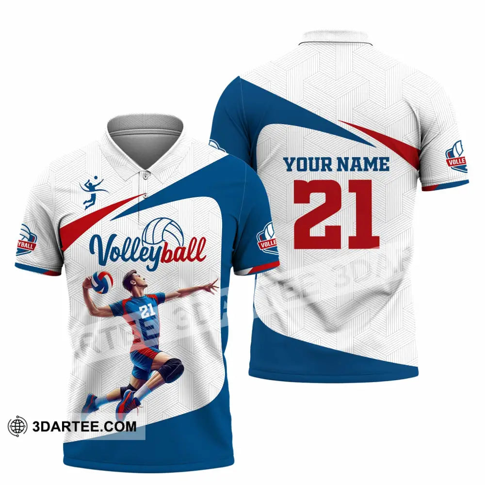 Unisex Shirt - Custom Text Shirt Volleyball Shirt Polo Shirt / S T-shirt
