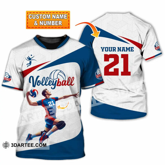 Unisex Shirt - Custom Text Shirt Volleyball Shirt T-shirt