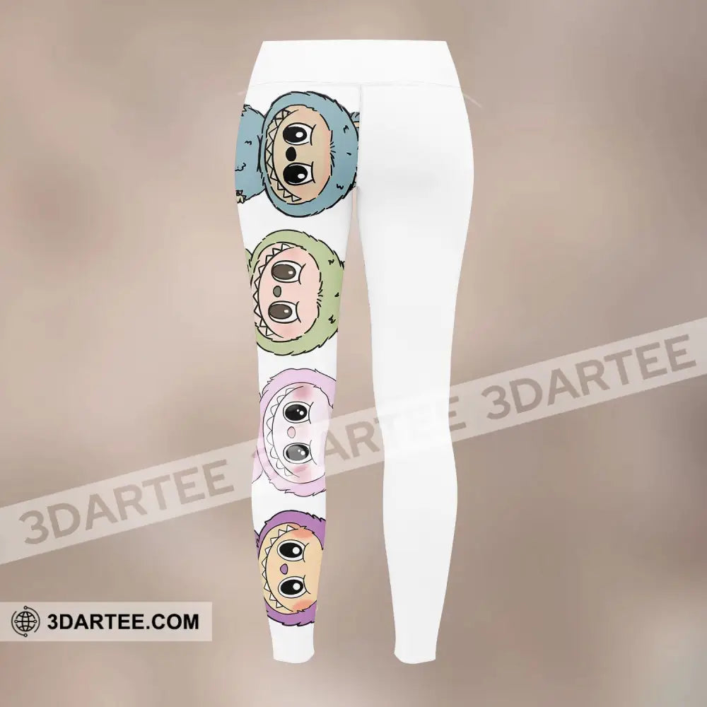 Women Leggings - Custom Text Leggings Labubu The Monsters Leggings Cute Collectible Gift Pants